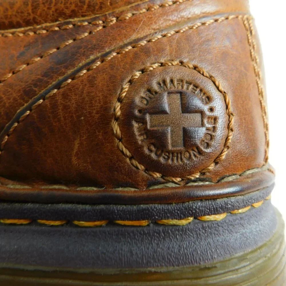 Doc Dr. Martens Tevin Brown Leather Slip-On Loafers Shoes Men's 10 US AW004 EUC - Picture 14 of 15